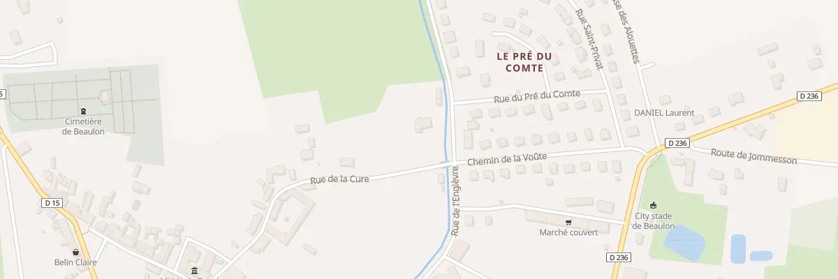Plan du 15 Rue de la Cure à Beaulon