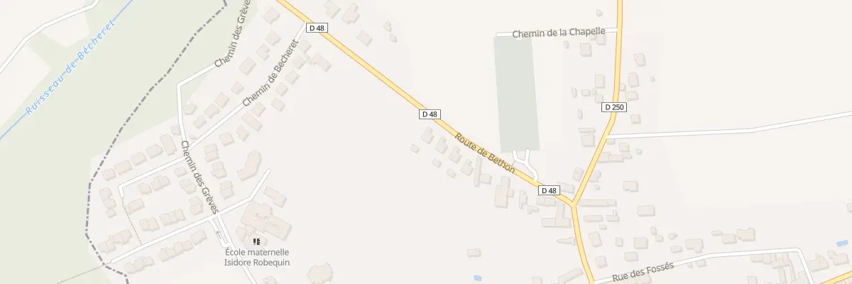 Plan du 13 Rte de Bethon à Conflans-sur-Seine