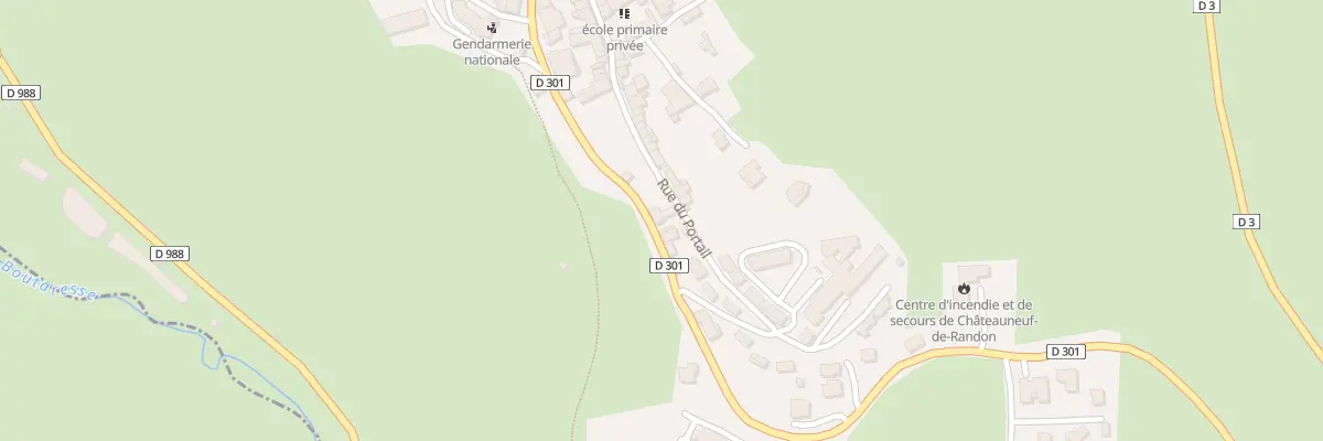 Plan du 5212 Rue du Portail à Châteauneuf-de-Randon