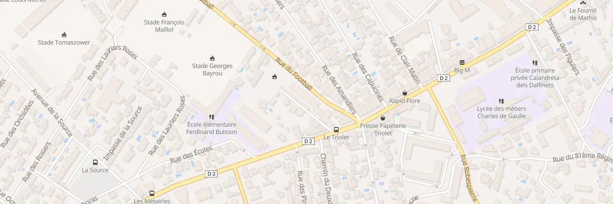 Plan du 11 Rue du Football à Sète