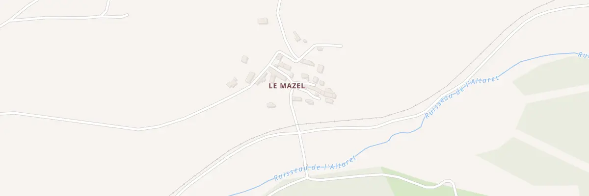 Plan du 5033 Le Mazel à Allenc