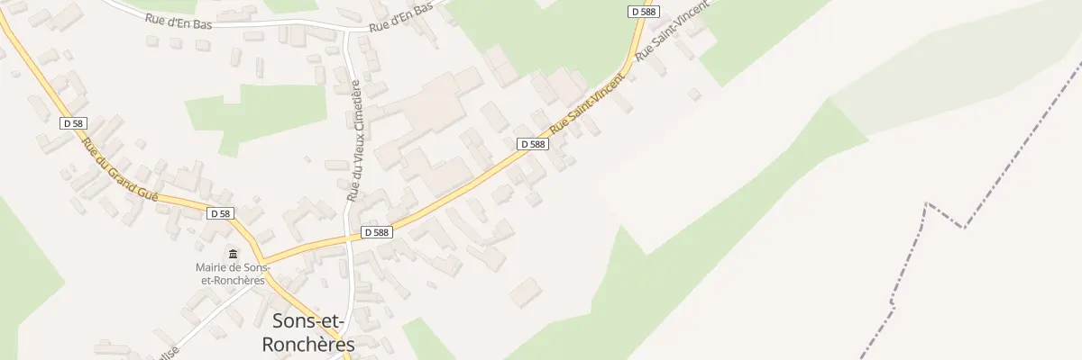 Plan du 15 Rue Saint Vincent à Sons-et-Ronchères