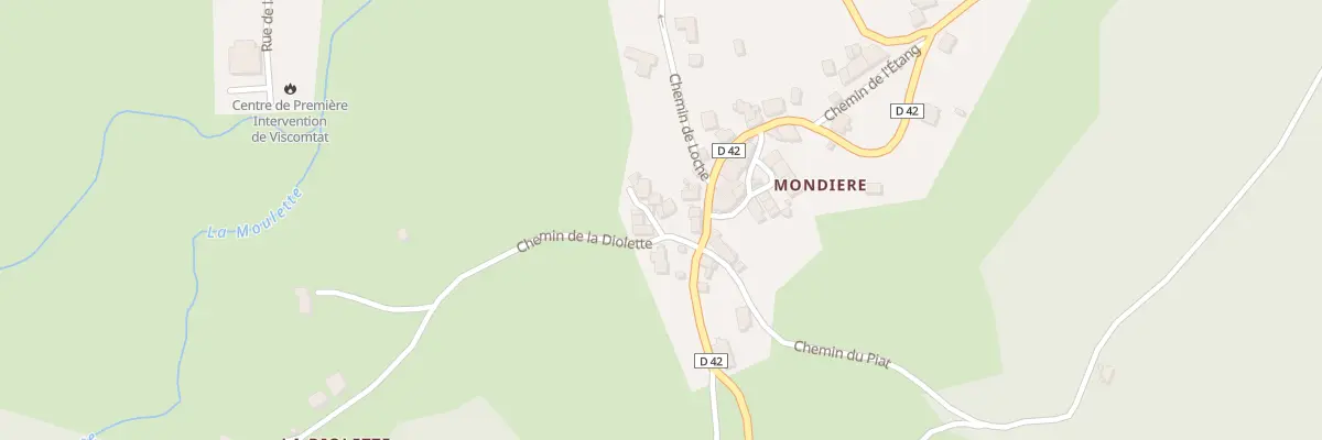 Plan du 5195 Mondiere à Viscomtat