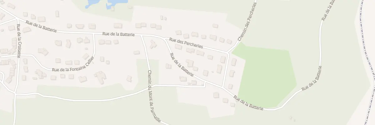 Plan du 67 Rue de la Batterie à Bruyères-et-Montbérault