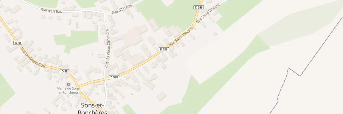 Plan du 13 Rue Saint Vincent à Sons-et-Ronchères
