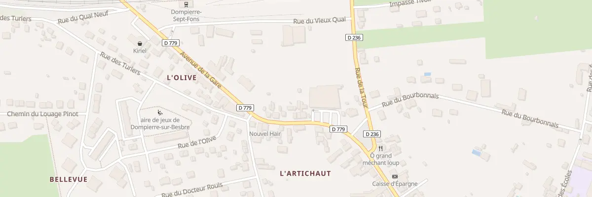 Plan du 40B Av de la Gare à Dompierre-sur-Besbre
