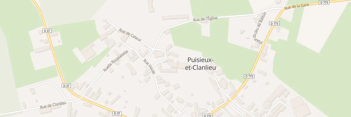 Plan du 16 Rue Haute à Puisieux-et-Clanlieu