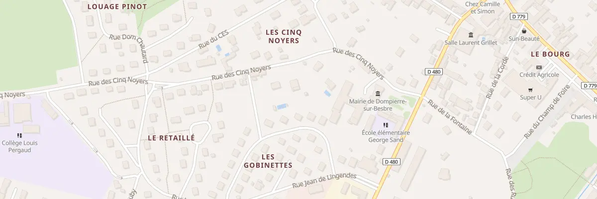 Plan du 225 Rue des Cinq Noyers à Dompierre-sur-Besbre