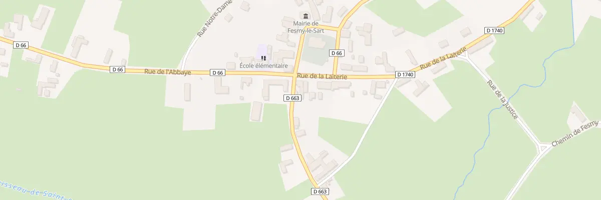 Plan du 1 Rue du Poncelet à Fesmy-le-Sart