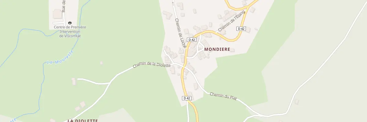 Plan du 5196 Mondiere à Viscomtat