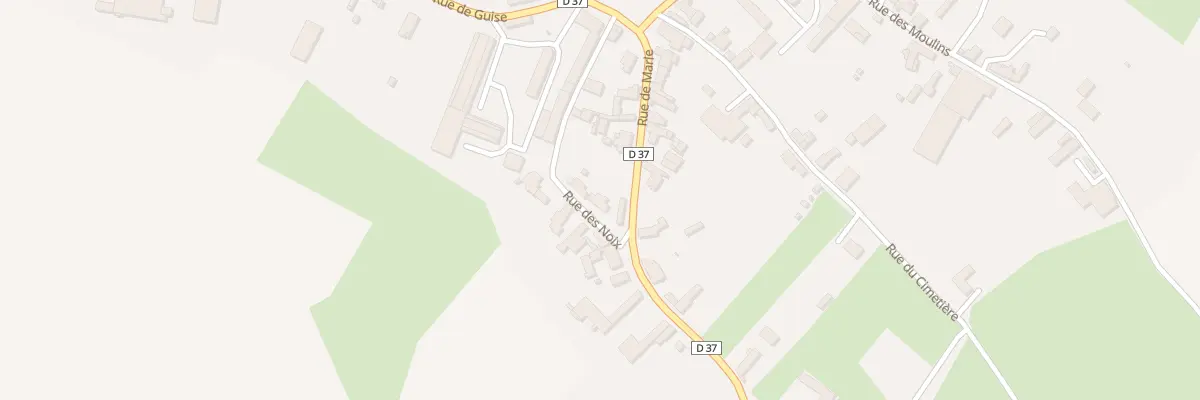 Plan du 1 Rue des Noix à Puisieux-et-Clanlieu