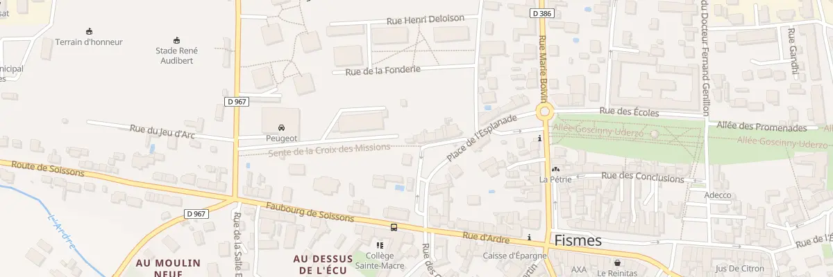 Plan du 1 Pl de l’Esplanade à Fismes