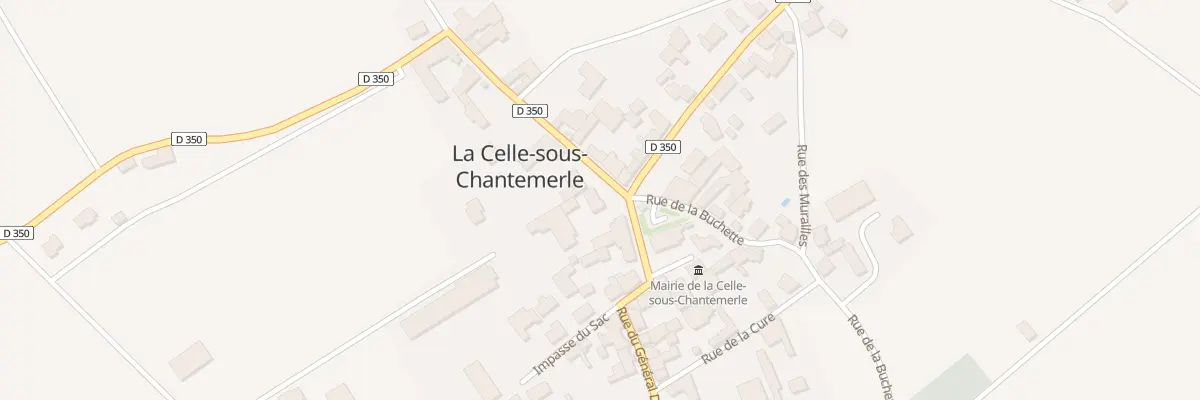 Plan du 2 Pl de l’Eglise à La Celle-sous-Chantemerle