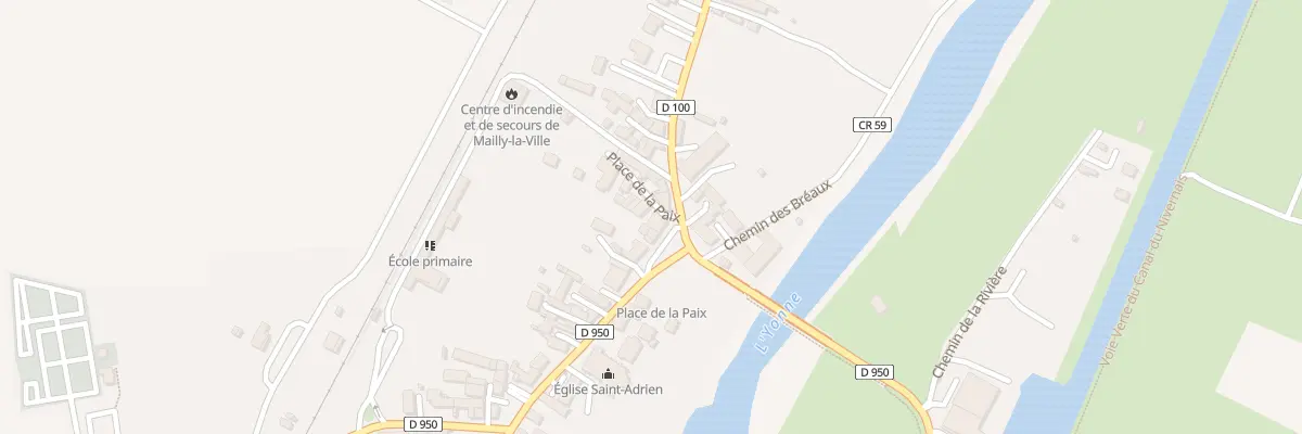 Plan du 2 Pl de la Paix à Mailly-la-Ville