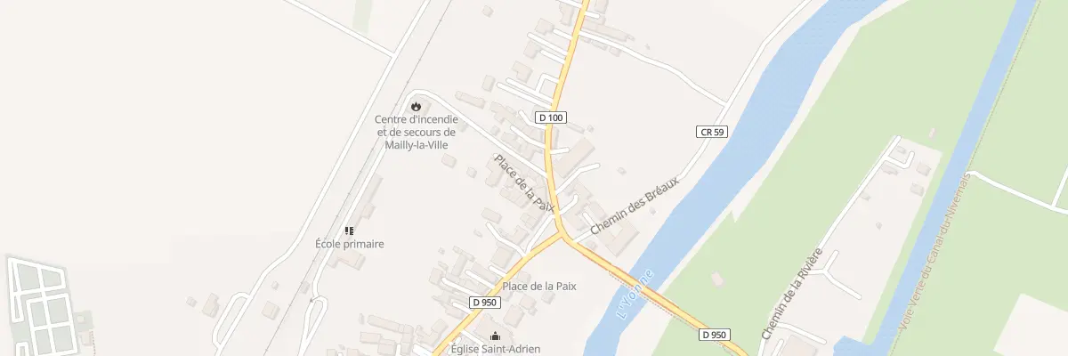 Plan du 1A Pl de la Paix à Mailly-la-Ville