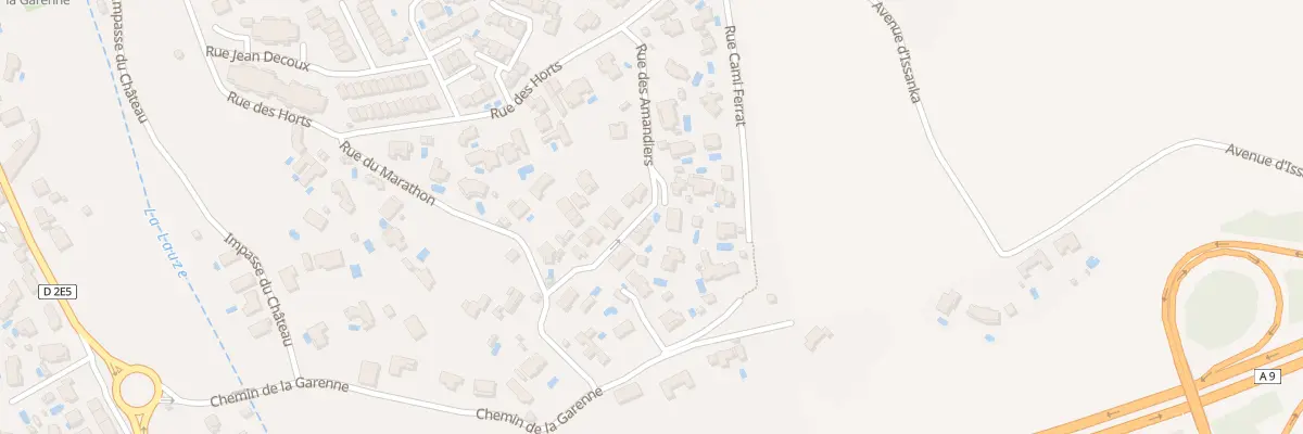 Plan du 13 Rue des Amandiers à Poussan