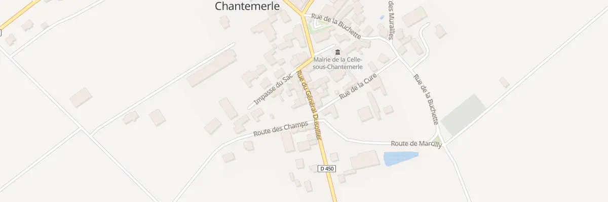 Plan du 8 Rue du General Dusollier à La Celle-sous-Chantemerle