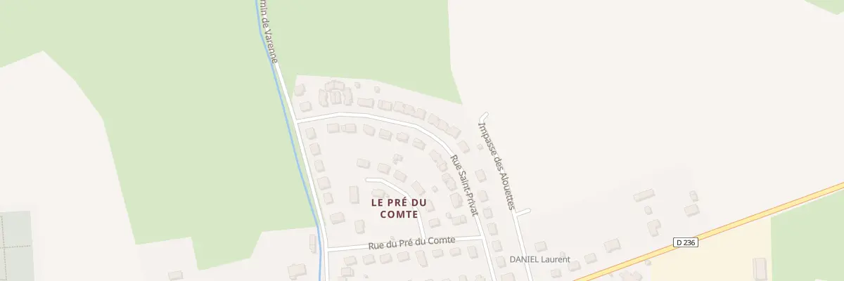 Plan du 5682 Rue Saint Privat à Beaulon