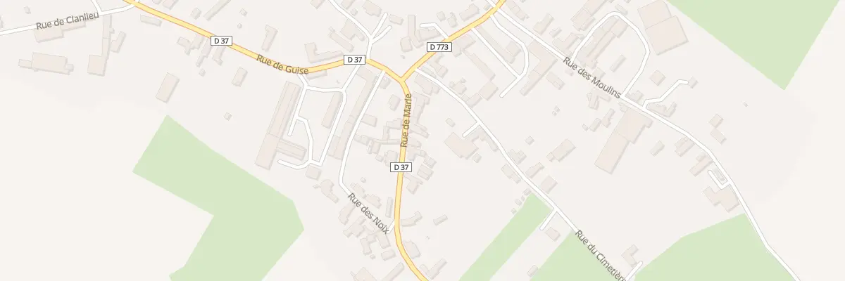 Plan du 9 Rue de Marle à Puisieux-et-Clanlieu
