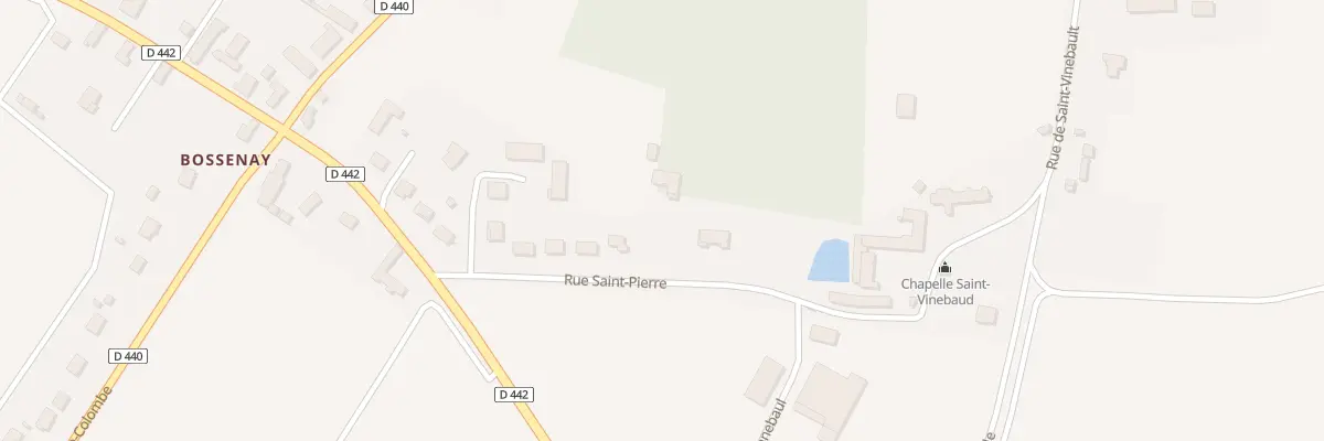Plan du 13 Rue Saint Pierre à Saint-Martin-de-Bossenay