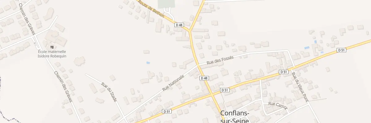 Plan du 12 Rue Nationale à Conflans-sur-Seine