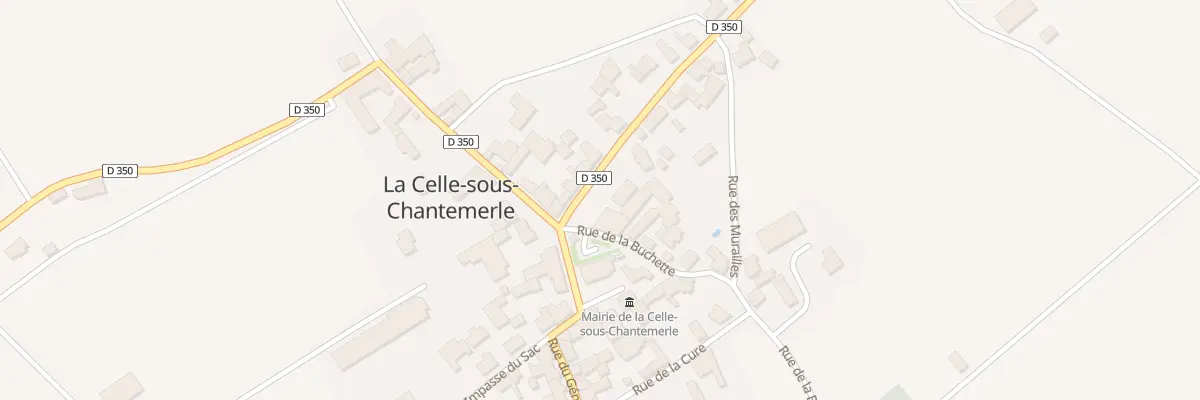 Plan du 2 Rte du Champagne à La Celle-sous-Chantemerle