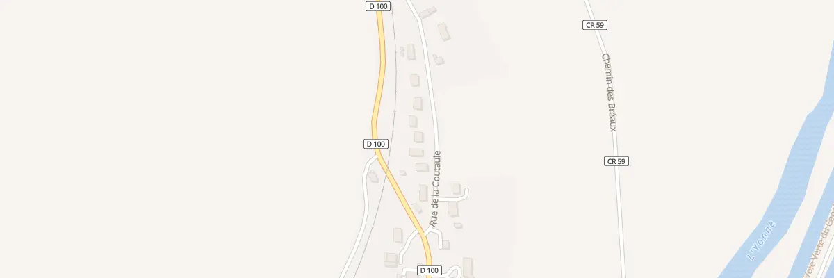 Plan du 8 Rue de la Coutaule à Mailly-la-Ville