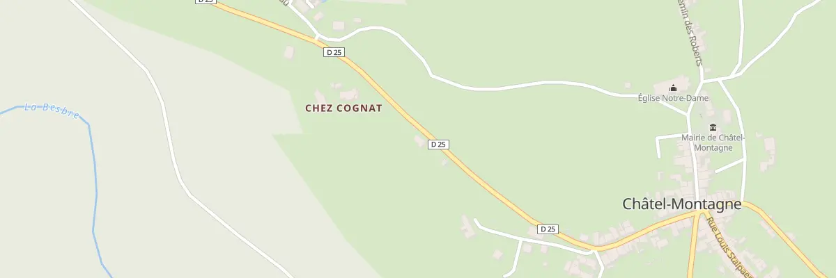 Plan du 5297 Le Bourg à Châtel-Montagne
