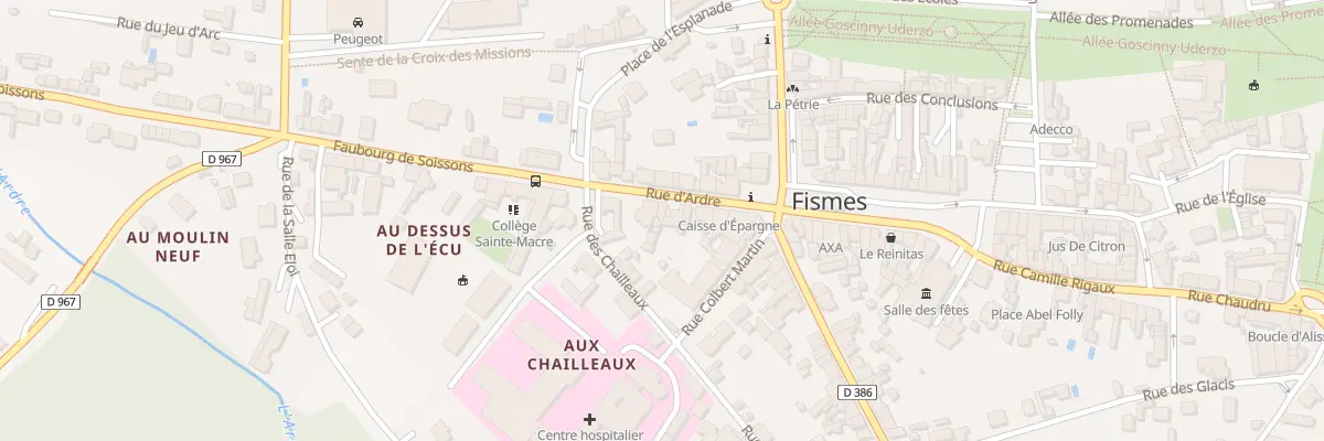 Plan du 11 Rue d’Ardre à Fismes