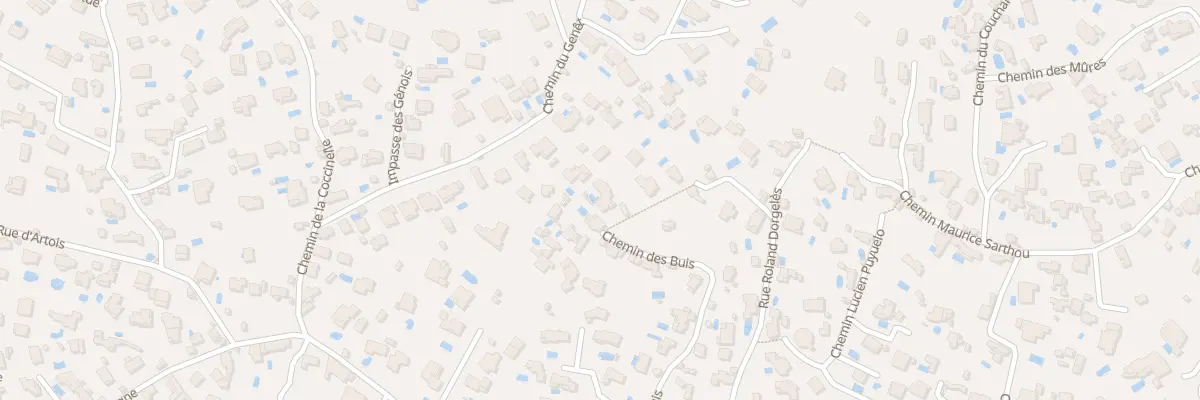 Plan du 168 Che des Buis à Sète