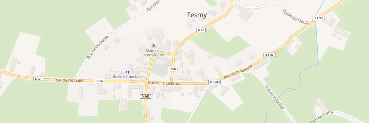Plan du 2 Rue d’En Haut à Fesmy-le-Sart