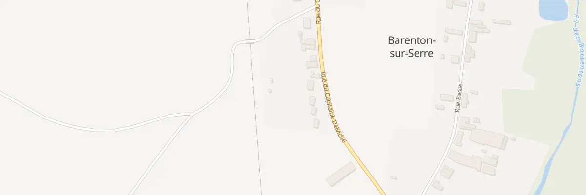 Plan du 22 Rue du Capitaine Delviche à Barenton-sur-Serre