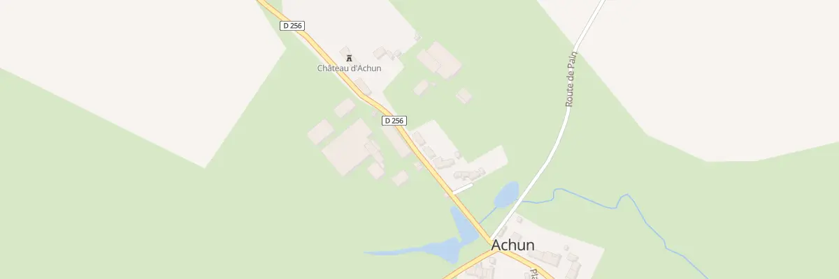 Plan du 20 Le Bourg à Achun