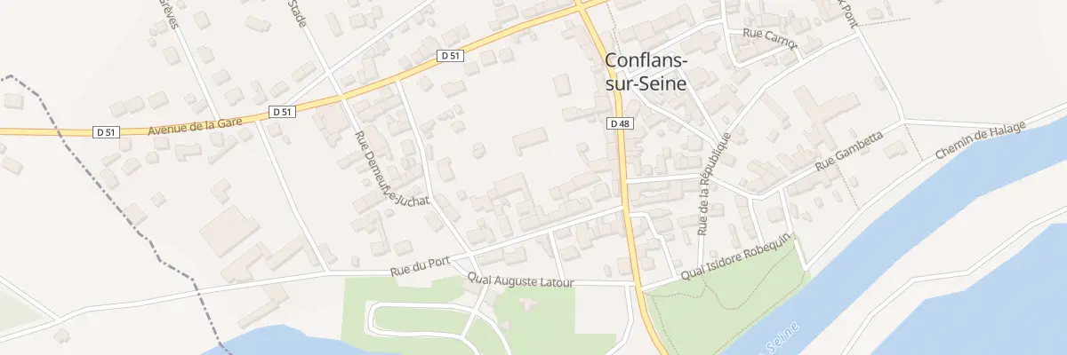 Plan du 8 Rue du Port à Conflans-sur-Seine