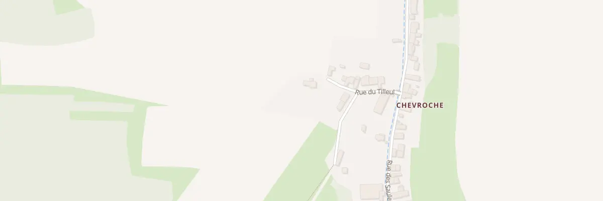 Plan du Hameau de Chevroches à Brosses