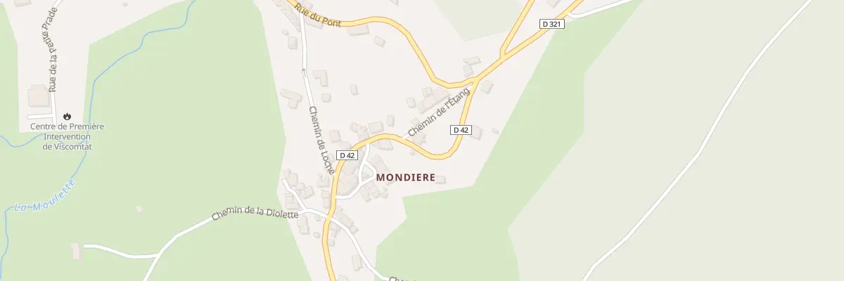 Plan du 5203 Mondiere à Viscomtat
