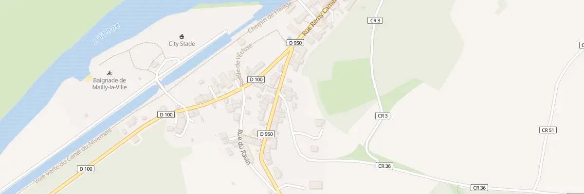 Plan du 2 Cote du Four à Mailly-la-Ville