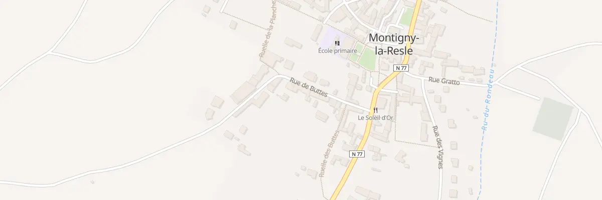 Plan du 11 Rue des Buttes à Montigny-la-Resle
