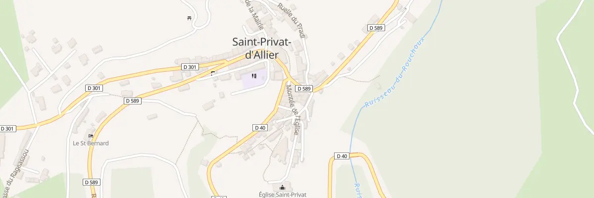Plan du 1 Mte de l’Eglise à Saint-Privat-d’Allier