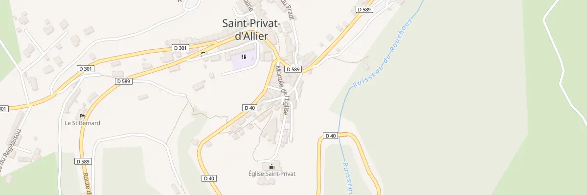 Plan du 5027 Le Bourg à Saint-Privat-d’Allier