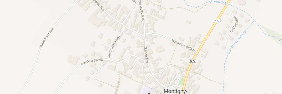 Plan du 9 Gr Grande Rue à Montigny-la-Resle