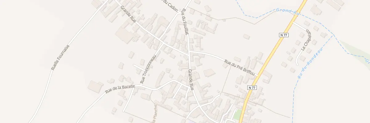 Plan du 11 Grande Rue à Montigny-la-Resle
