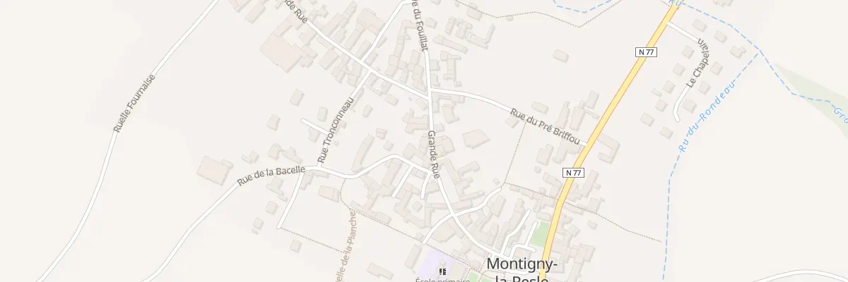 Plan du 7 Gr Grande Rue à Montigny-la-Resle