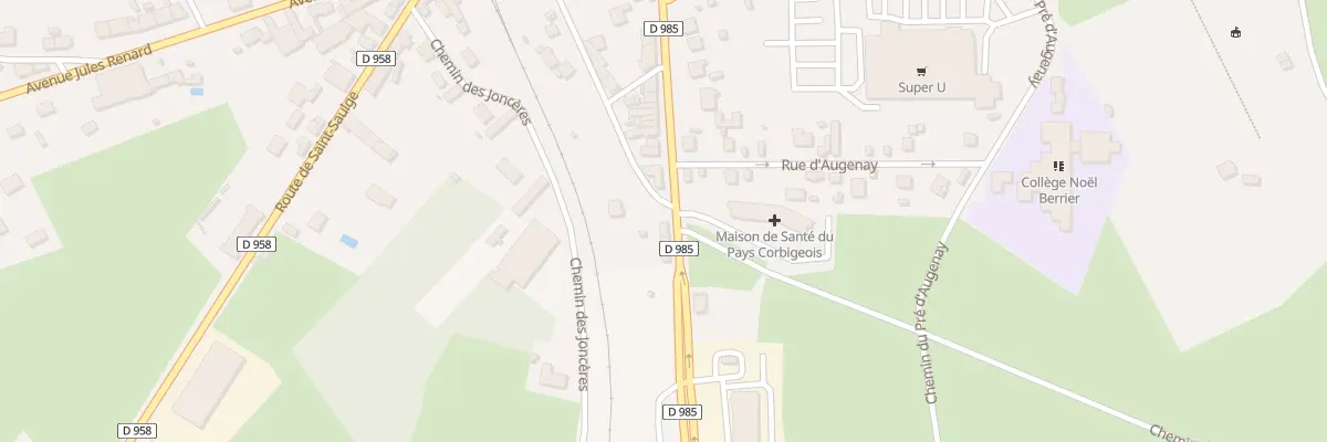Plan du 40 Rte de Marcilly à Corbigny