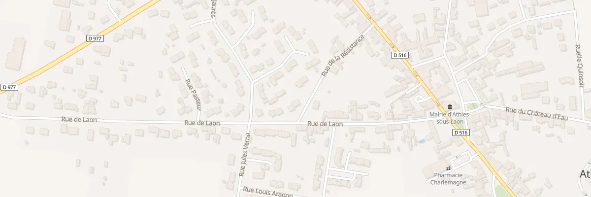 Plan du 3 Rue de la Résistance à Athies-sous-Laon