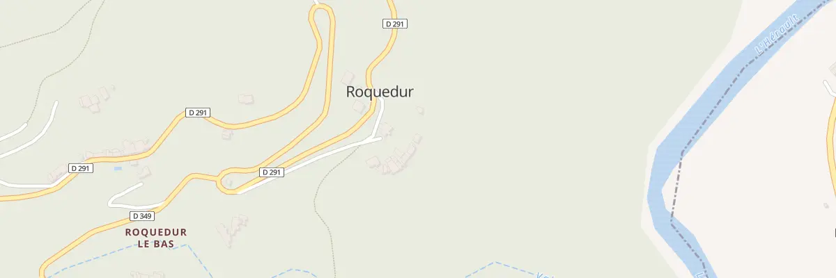 Plan du 5023 Le Cabanis à Roquedur