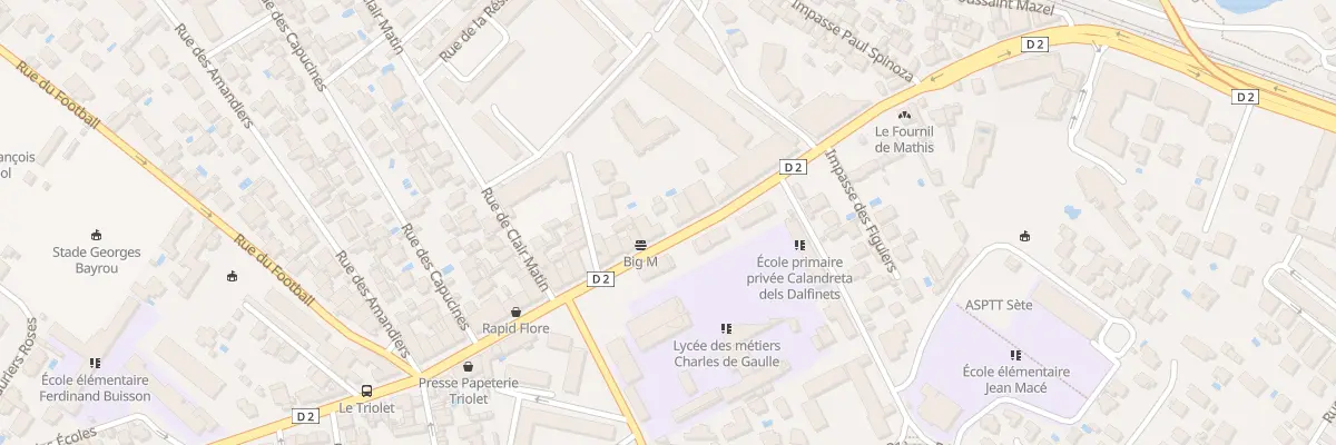 Plan du 1012 Bd de Verdun à Sète