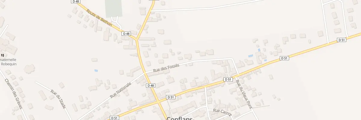 Plan du 8 Rue des Fosses à Conflans-sur-Seine