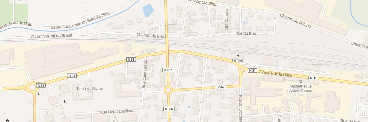 Plan du 18 Ancien Faubourg de Vesle à Fismes