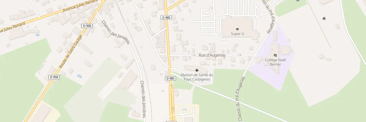 Plan du 15 Rue d’Augenay à Corbigny